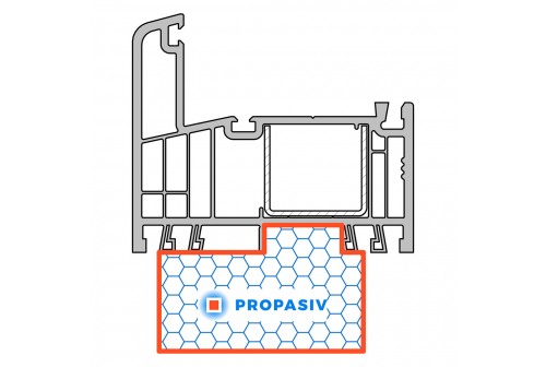 PROPASIV® Profil okenní nízký (1175 mm)
Gealan S 9000 IQ