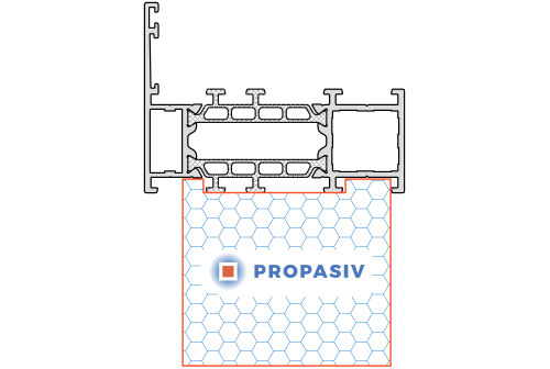 PROPASIV® Profil okenní nízký (1175 mm)
Aliplast Genesis 75 (GN SU)