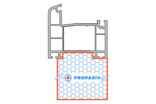 PROPASIV® Profil rozšiřovací
Sistem Framex 71 PVC